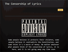 Tablet Screenshot of censoringlyrics.weebly.com