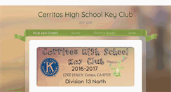 Desktop Screenshot of cerritoskeyclub.weebly.com