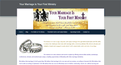 Desktop Screenshot of marriageyourfirstministry.weebly.com