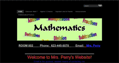 Desktop Screenshot of perrymath7.weebly.com