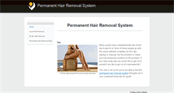 Desktop Screenshot of apermanenthairremovalsystem.weebly.com