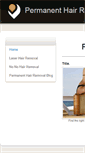Mobile Screenshot of apermanenthairremovalsystem.weebly.com