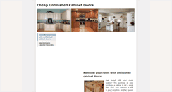 Desktop Screenshot of cheapunfinishedcabinetdoors.weebly.com