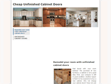 Tablet Screenshot of cheapunfinishedcabinetdoors.weebly.com