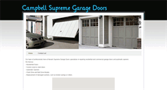 Desktop Screenshot of campbellsupremegaragedoors.weebly.com