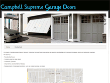 Tablet Screenshot of campbellsupremegaragedoors.weebly.com