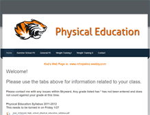 Tablet Screenshot of nrhspe.weebly.com