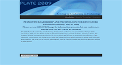 Desktop Screenshot of 2009plateconference.weebly.com