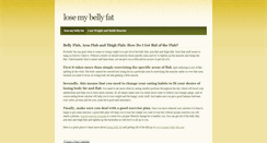 Desktop Screenshot of losemybellyfat.weebly.com