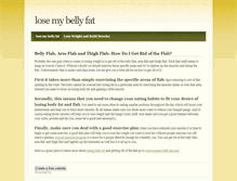 Tablet Screenshot of losemybellyfat.weebly.com