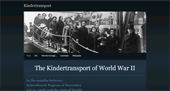 Desktop Screenshot of kindertransportproject.weebly.com