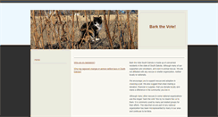 Desktop Screenshot of barkthevote.weebly.com