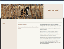 Tablet Screenshot of barkthevote.weebly.com