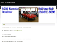 Tablet Screenshot of 1966corvetteroadster.weebly.com