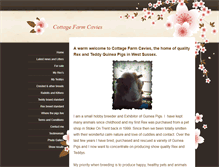 Tablet Screenshot of cottagefarmcavies.weebly.com