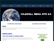 Tablet Screenshot of coleshillmediasite2.weebly.com