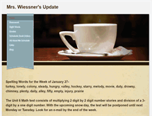 Tablet Screenshot of carolwiessnerupdate.weebly.com