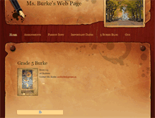 Tablet Screenshot of annburke.weebly.com