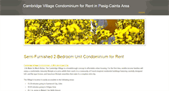 Desktop Screenshot of cambridgecondoforrent.weebly.com