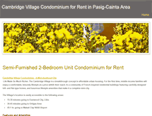 Tablet Screenshot of cambridgecondoforrent.weebly.com