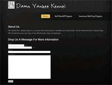 Tablet Screenshot of damnyankeekennel.weebly.com