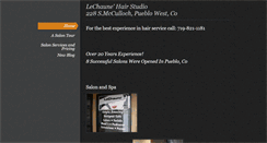 Desktop Screenshot of lechaunehairstudio.weebly.com