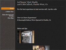 Tablet Screenshot of lechaunehairstudio.weebly.com