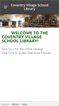 Mobile Screenshot of coventryvillageschoollibrary.weebly.com