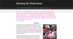 Desktop Screenshot of meeting-the-madwoman.weebly.com