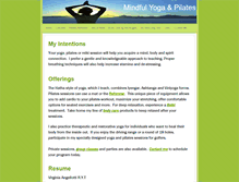 Tablet Screenshot of mindfulyogaandpilates.weebly.com