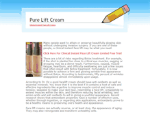 Tablet Screenshot of clinical-instant-face-lift-cream.weebly.com