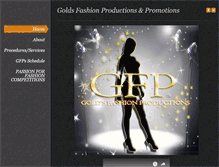 Tablet Screenshot of goldsfashionproductions.weebly.com