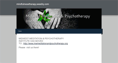 Desktop Screenshot of mindfulnesstherapy.weebly.com