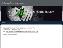 Tablet Screenshot of mindfulnesstherapy.weebly.com