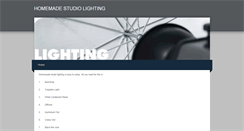 Desktop Screenshot of homemadestudiolighting.weebly.com