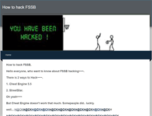 Tablet Screenshot of howtohackfssb.weebly.com