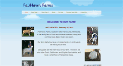 Desktop Screenshot of fairhavenfarms.weebly.com
