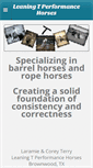 Mobile Screenshot of leaningthorses.weebly.com