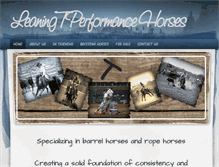 Tablet Screenshot of leaningthorses.weebly.com