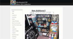 Desktop Screenshot of blink182collection.weebly.com