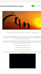 Mobile Screenshot of fantasybasketballmoneyleagues.weebly.com