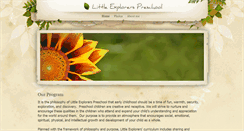 Desktop Screenshot of littleexplorerslearningcenter.weebly.com