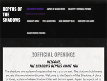 Tablet Screenshot of depthsoftheshadows.weebly.com