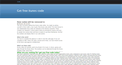Desktop Screenshot of getfreeitunescode.weebly.com