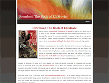 Tablet Screenshot of download-the-book-of-eli-movie.weebly.com