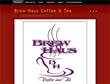 Tablet Screenshot of brewhauscoffee.weebly.com