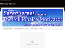 Tablet Screenshot of millionairemotivator.weebly.com