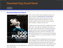 Tablet Screenshot of dog-pound-movie-download.weebly.com