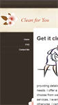 Mobile Screenshot of cleanforyou.weebly.com