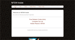 Desktop Screenshot of nfsw-inside.weebly.com